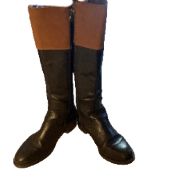 Franco Sarto Women’a Black with Brown detailing, Tall Riding Boots 7 - Picture 3 of 14